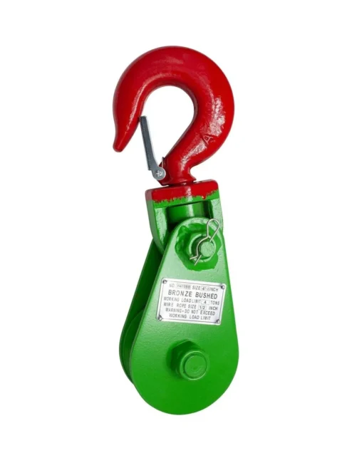 Poulie de réception avec crochet